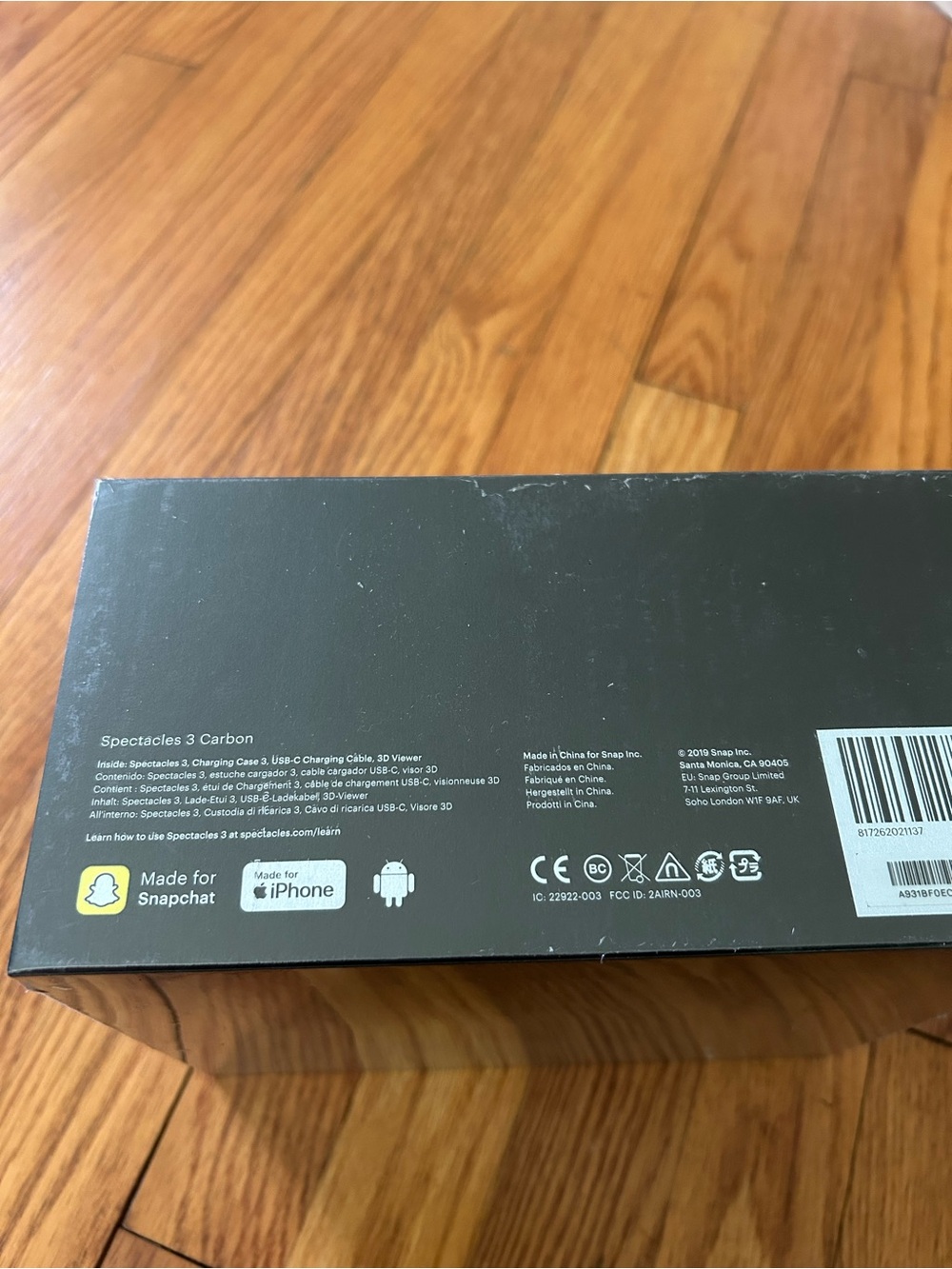 Spectacles 3 Carbon - Dark Gray